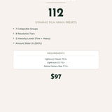 Dynamic Film Grain Presets